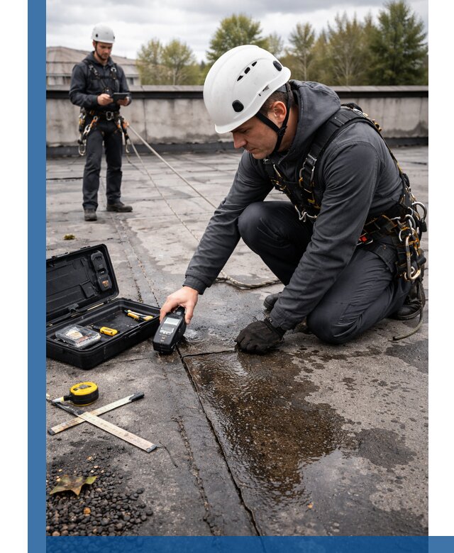 Обследование кровли на протечки и выявление дефектов в Нерюнгри